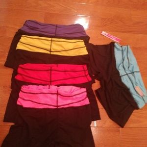 5 pairs of athletic/yoga shorts